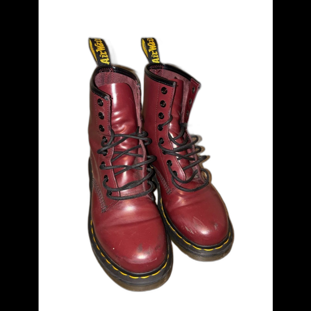 Dr. Martens 1460 Cherry Red Smooth Leather 8-Eye Boot – Women’s US 8 / EU 39